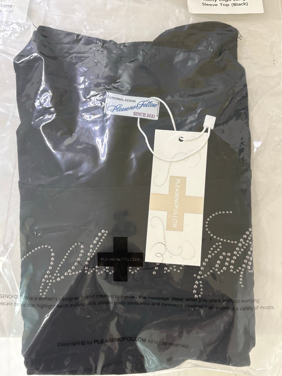 플리즈노팔로우 Romy logo long sleeve 로미탑 상품이미지3