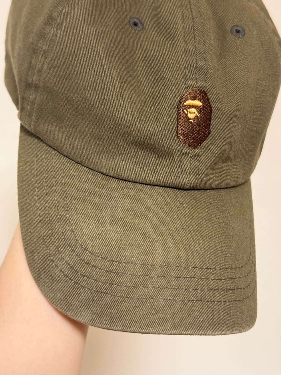 하자많음)bape 베이프 볼캡 카키 상품이미지2