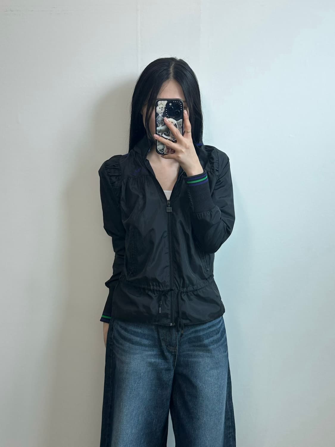 아디다스 00s 토너먼트 에디션 셔링 블랙 바람막이 상품이미지1
