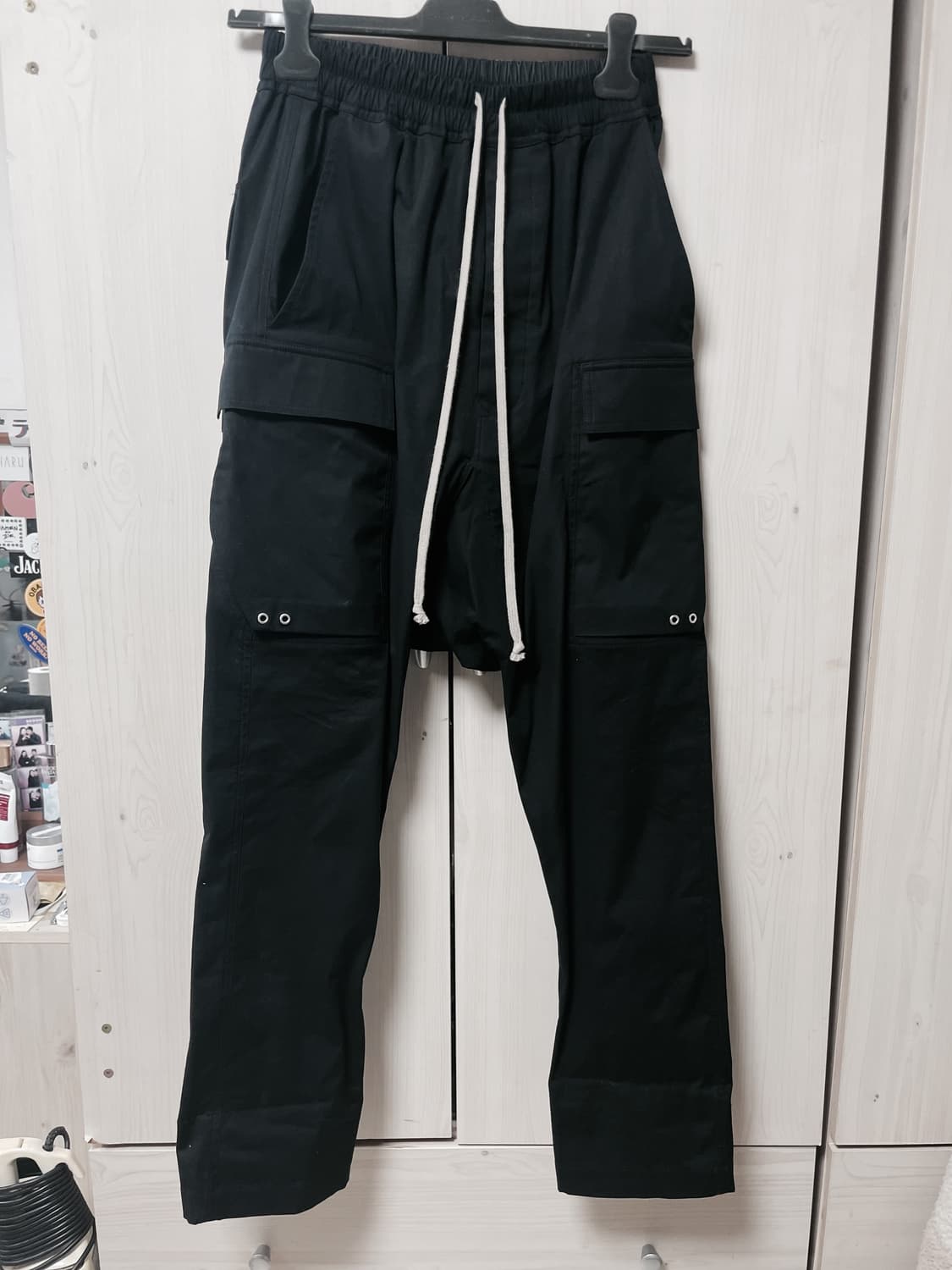 릭오웬스 22fw 드로우스트링 카고팬츠 46(xs) 상품이미지1