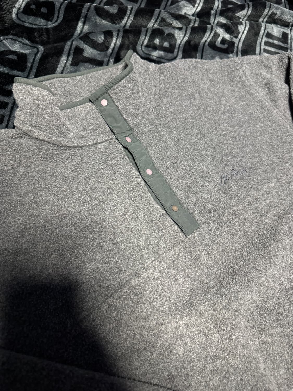 엘엘빈 스냅 티 플리스 풀오버 그레이 상품이미지3