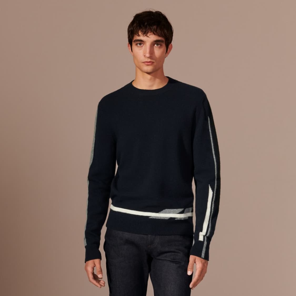 [M] 에르메스 캐시미어 패턴 니트 상품이미지1