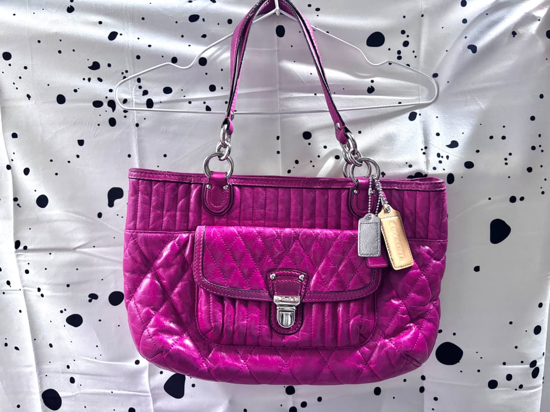 💕💅🏻💖 Coach 갸루 y2k 핫핑크 숄더토트백💕 상품이미지1