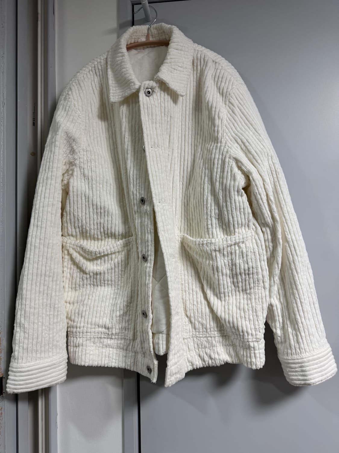 자라 자켓 100사이즈 화이트 골지자켓 상품이미지1