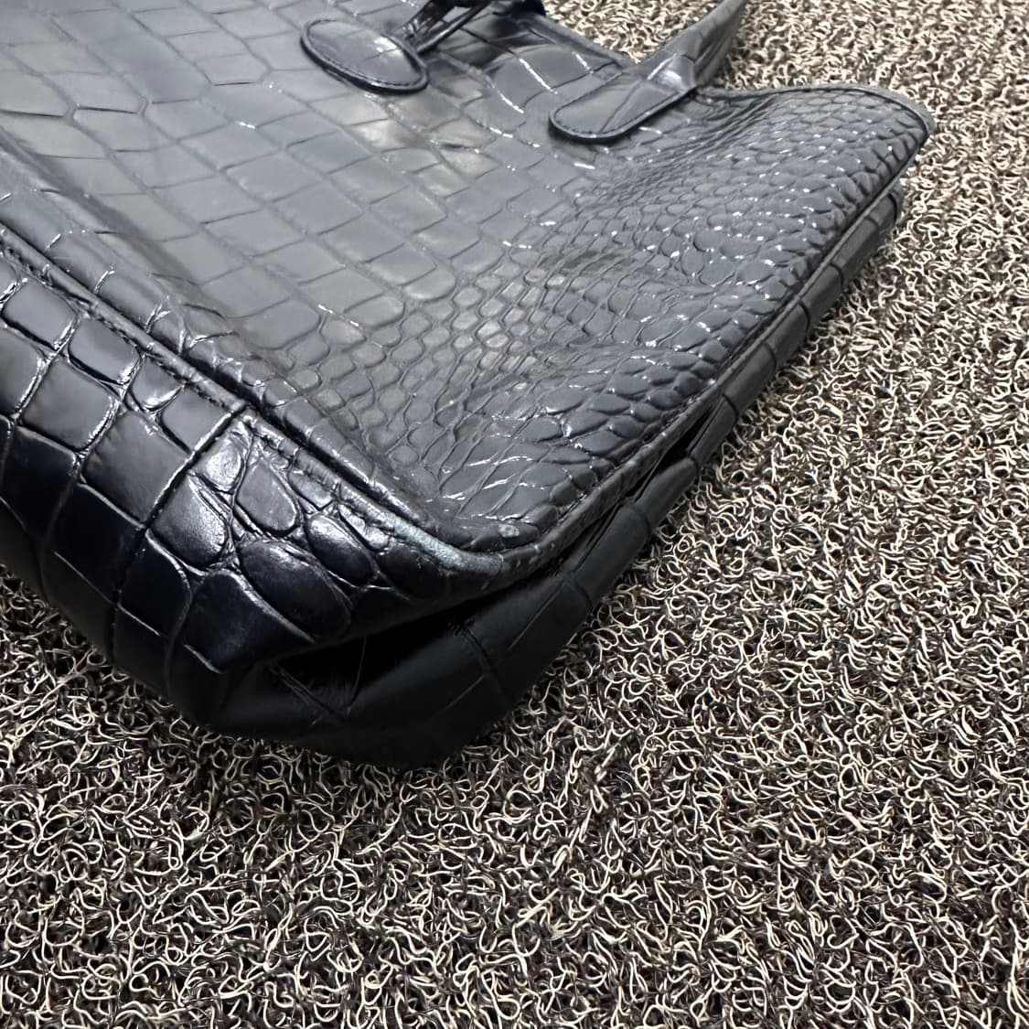 롱샴 여성 토트백 숄더백 가죽 가방 블랙 상품이미지9