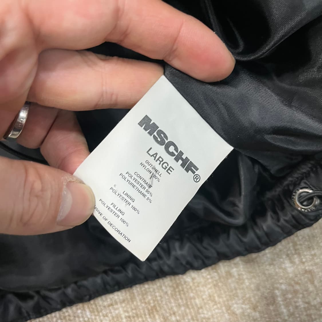 미스치프 롬버스 패딩자켓 상품이미지5