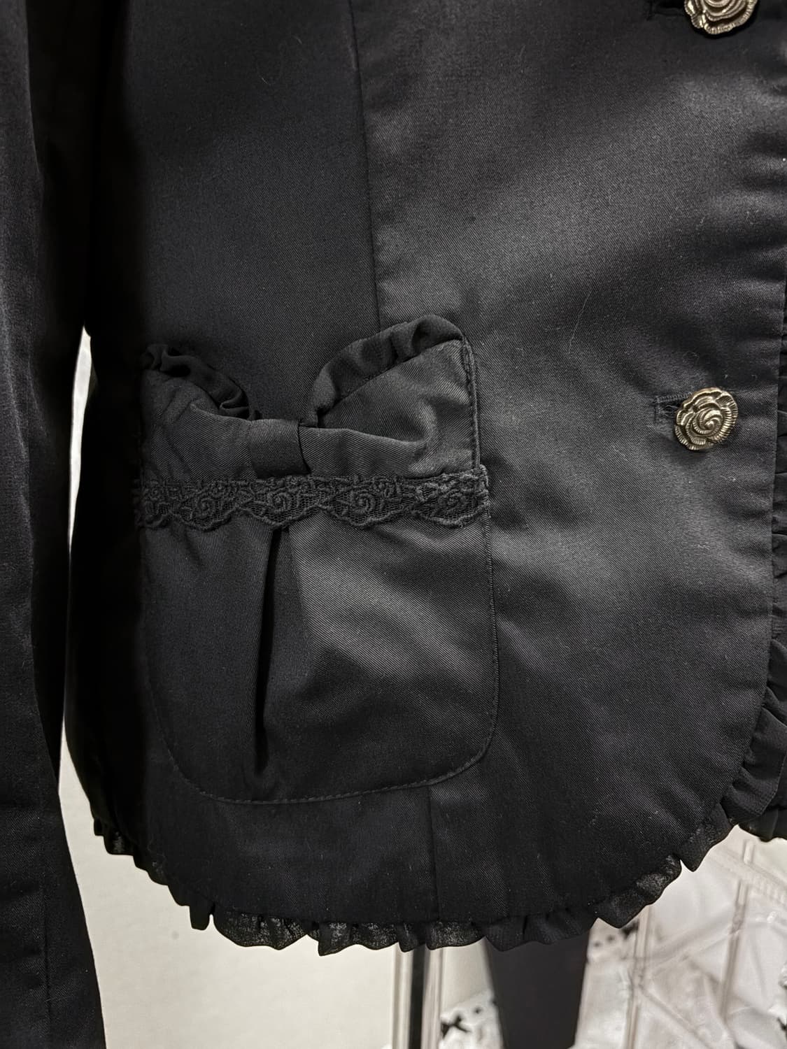 액시즈팜 엑시즈팜 리본 프릴 자켓 상품이미지6