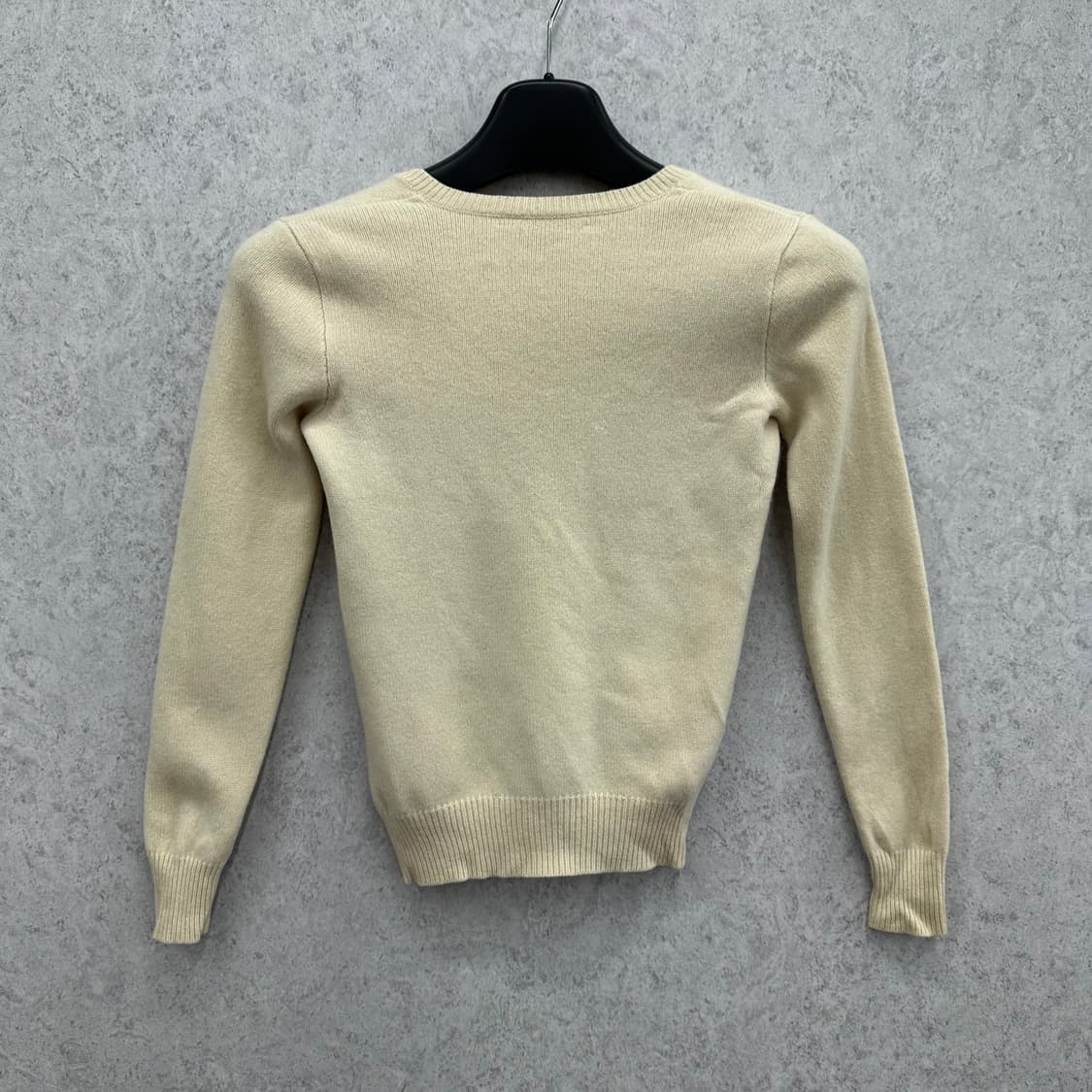 90 폴로 랄프로렌 여자 울 캐시미어 브이넥 숏 니트 상품이미지2