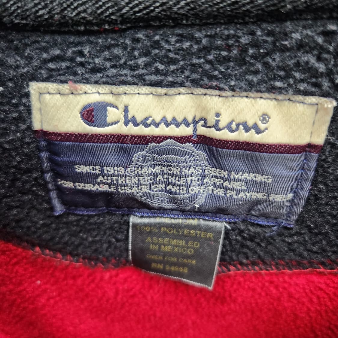 올드스쿨 챔피온 로고 후리스 쪼끼 XL 상품이미지4