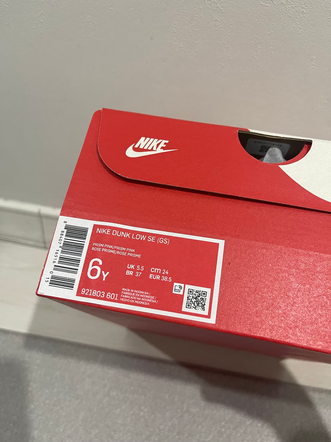 (새상품) NIKE DUNK HIGH PINK PRIME 245(w)  상품이미지9