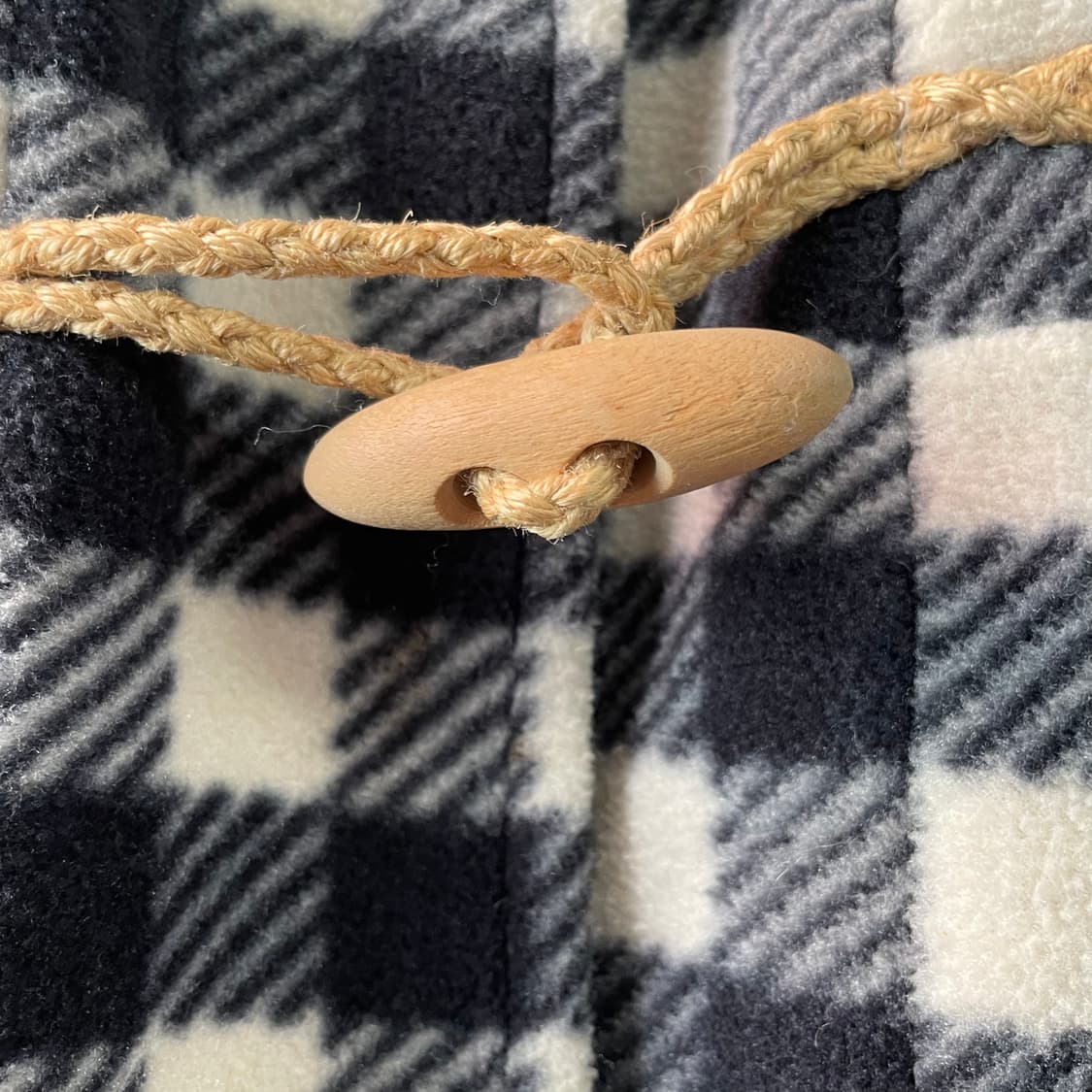 핑크 하우스 체크패턴 더플코트 상품이미지5