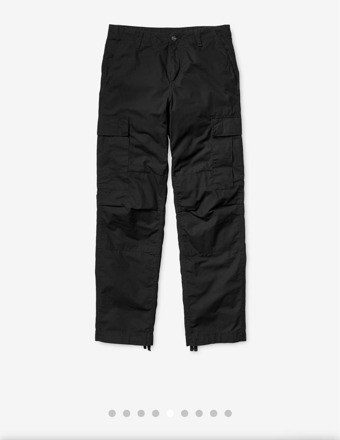 칼하트 레귤러 카고 팬츠 콜롬비아 블랙 린스드 상품이미지3