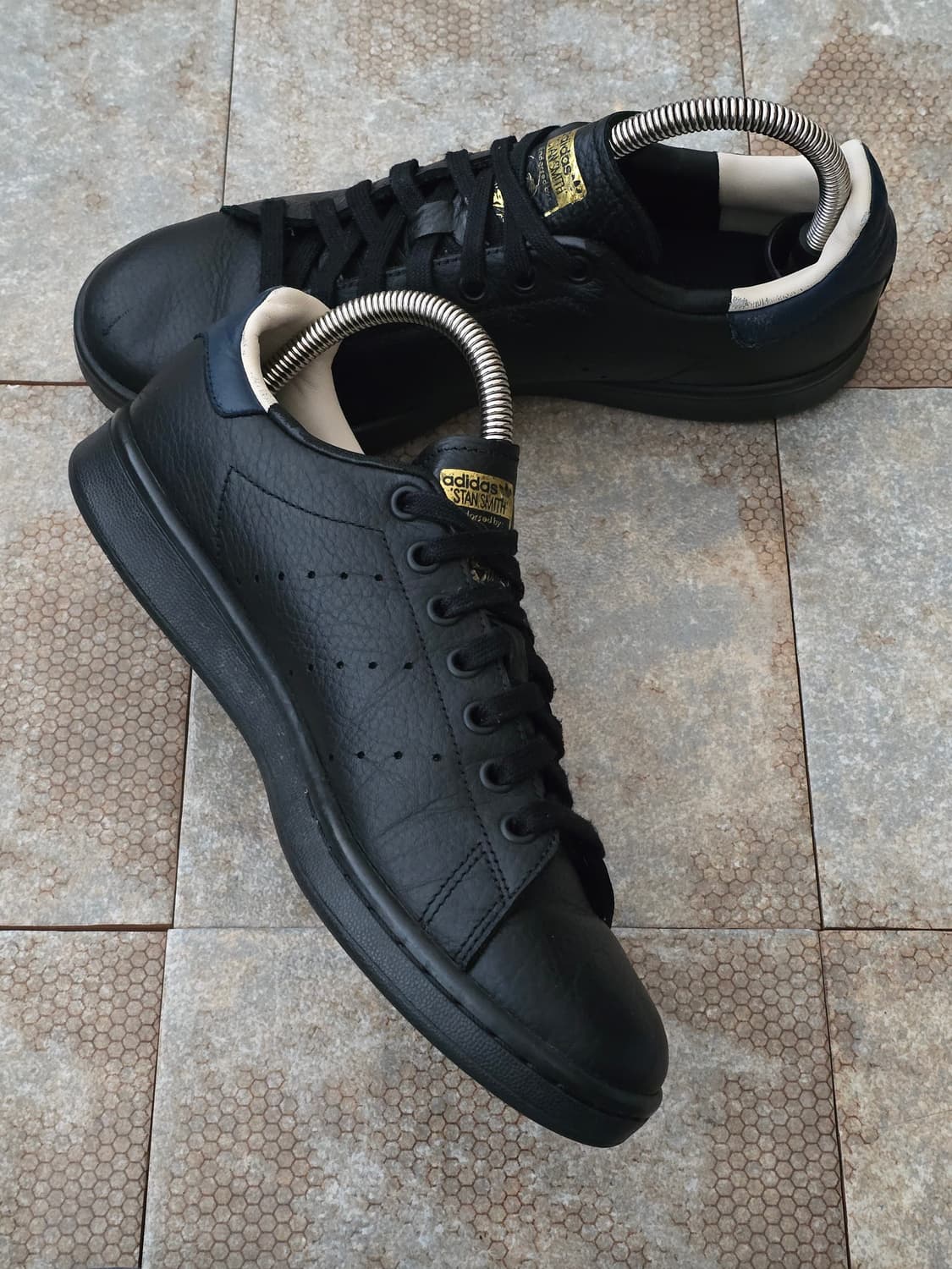(255)아디다스 스탠스미스 블랙 네이비  상품이미지4