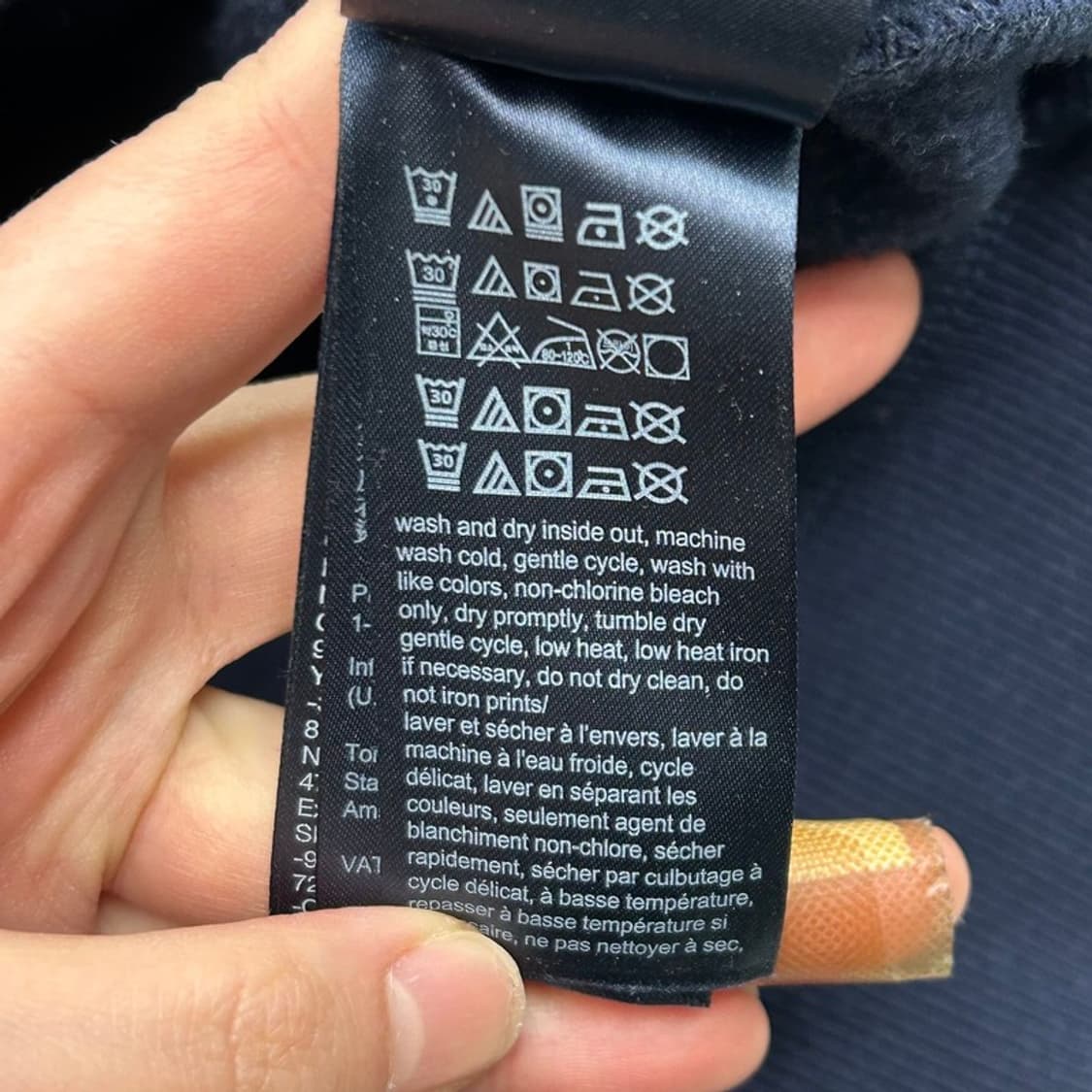 타미진스 그래픽 레귤러 후드티 네이비 XL 상품이미지6