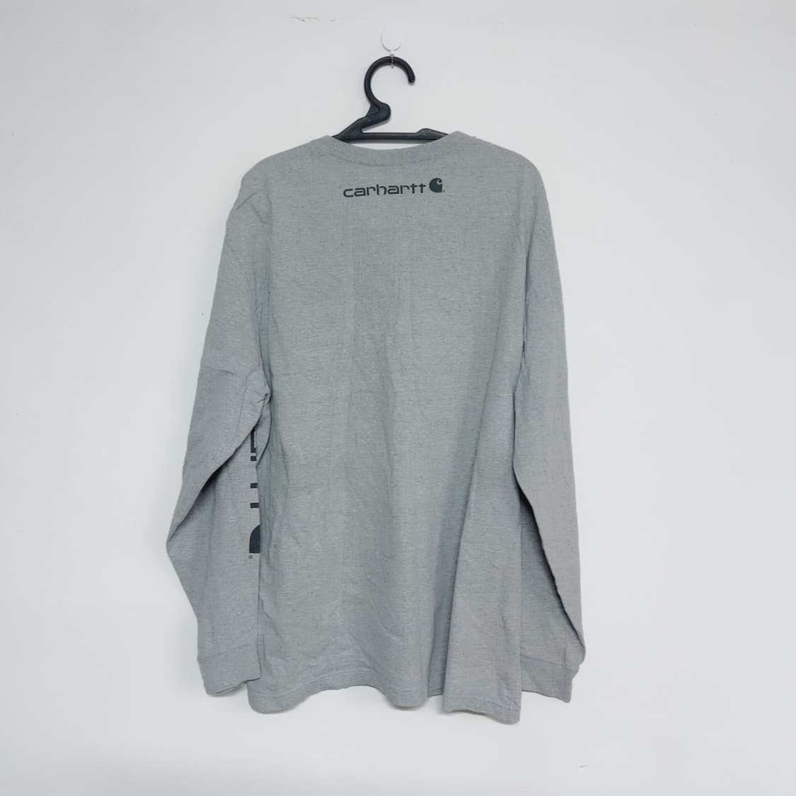 칼하트 그레이 프린팅 봄 공용 긴팔티 상품이미지7