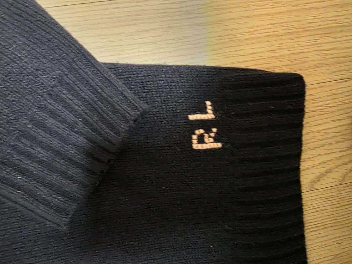 폴로 랄프로렌 베어 캐시미어 니트 XL 네이비 POLO 상품이미지8