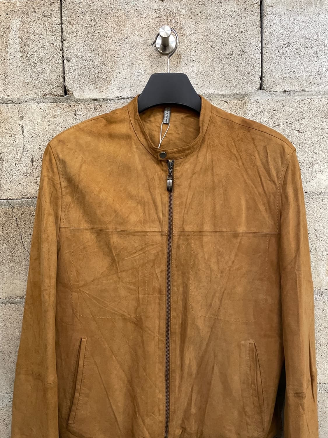 지방시 카멜 스웨이드 레더 자켓 상품이미지2