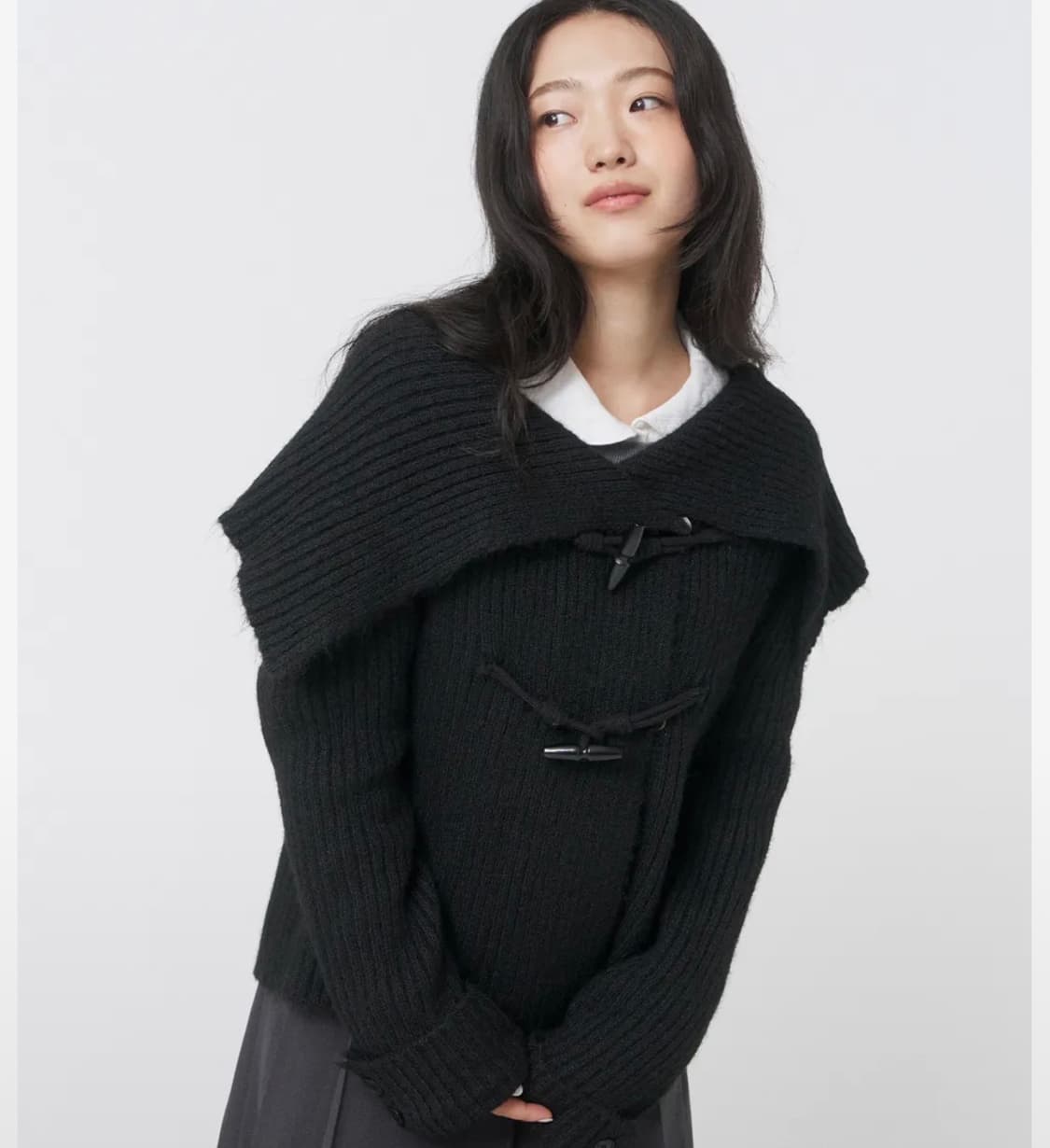 미세키서울 Toggle knit cardigan BLACK 상품이미지1
