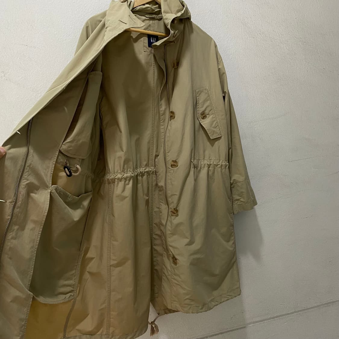 🌊GAP hoodie long coat 상품이미지7