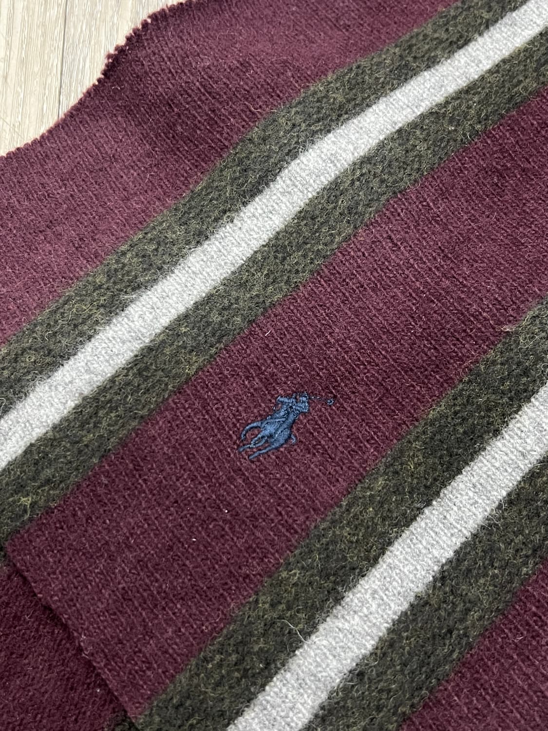 Polo Ralph Lauren 폴로 랄프로렌 버건디 머플러 상품이미지2