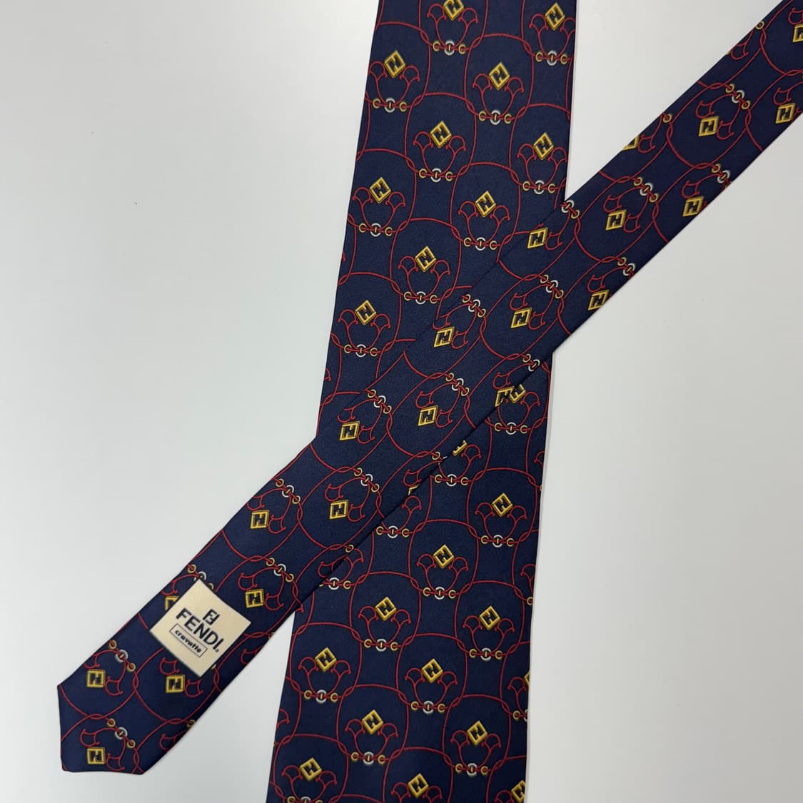 펜디 (FENDI) FF 모노그램 정품 명품 넥타이 상품이미지4