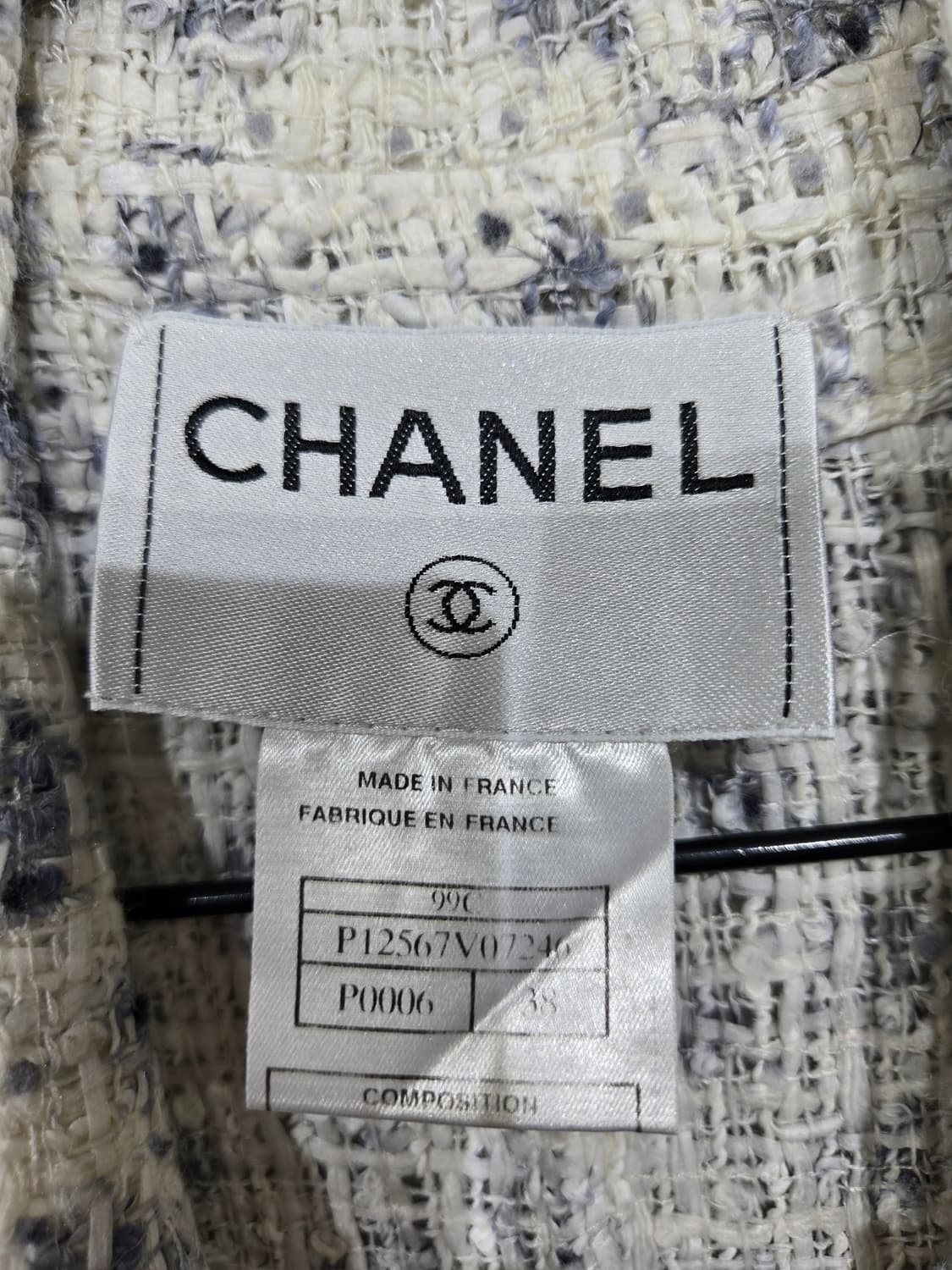 샤넬 트위드 롱 코트 빈티지 자켓 상품이미지5