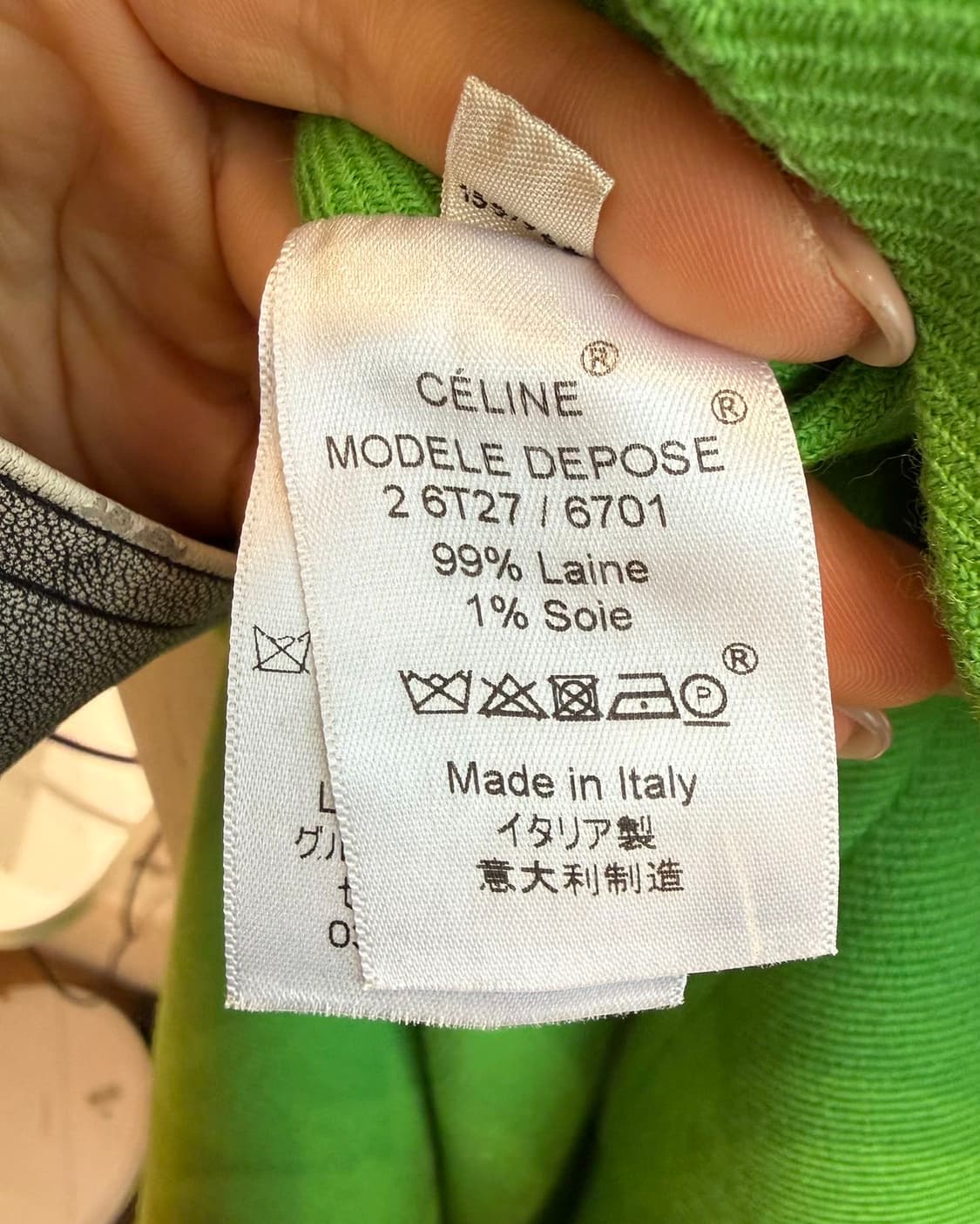 셀린느 그린 사이드 컷 아웃 원피스 상품이미지10