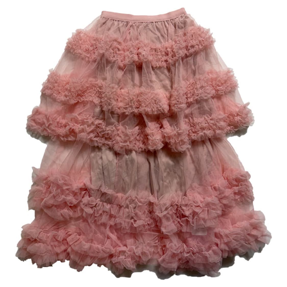 새상품 5단 캉캉 롱스커트 (핑크) 상품이미지1