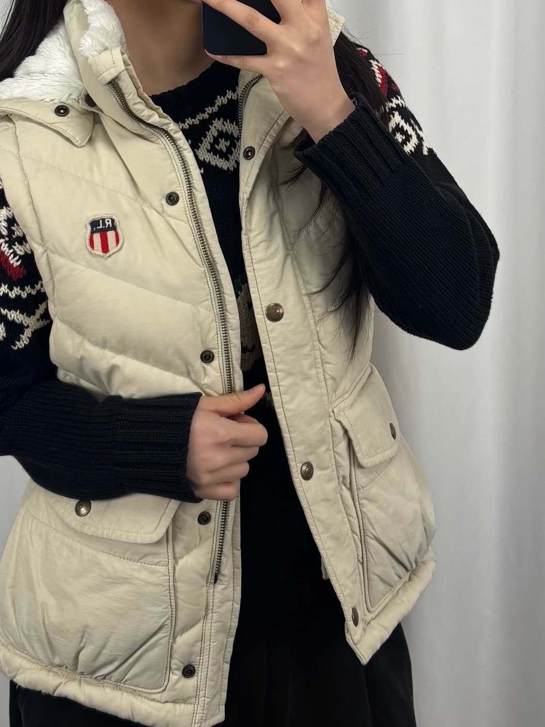 폴로 진스 패딩 베스트 상품이미지3