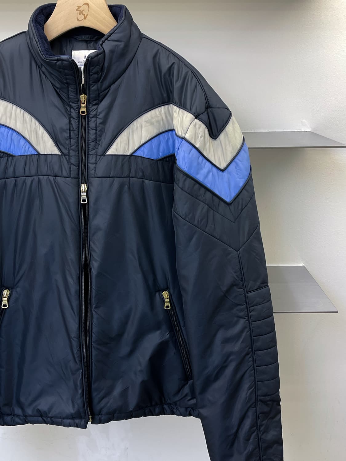 아르마니 익스체인지 투웨이 나일론 패드 바이커 자켓 상품이미지3