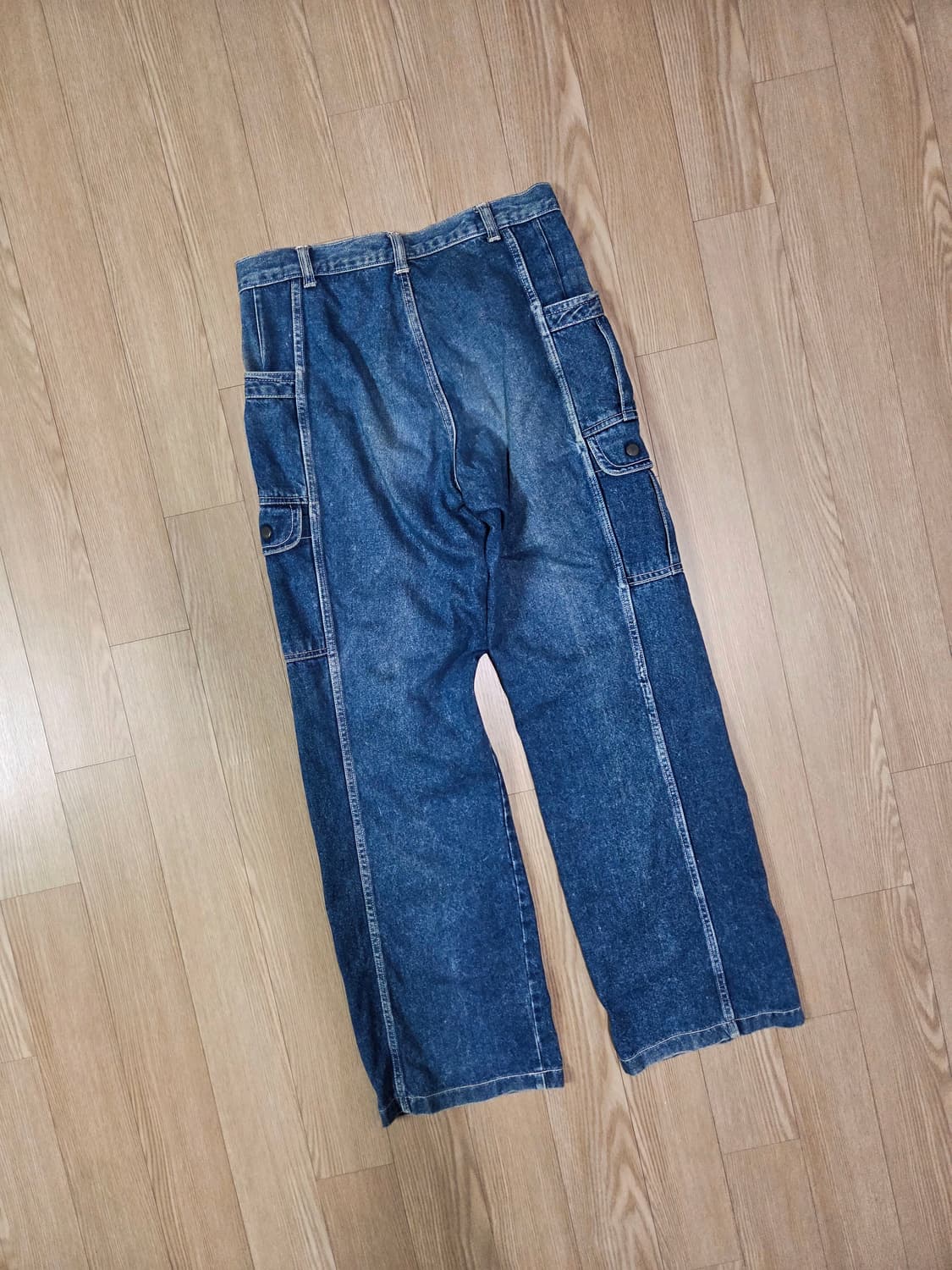 CAPITAN JAPAN 워싱 카고 데님 팬츠 상품이미지8