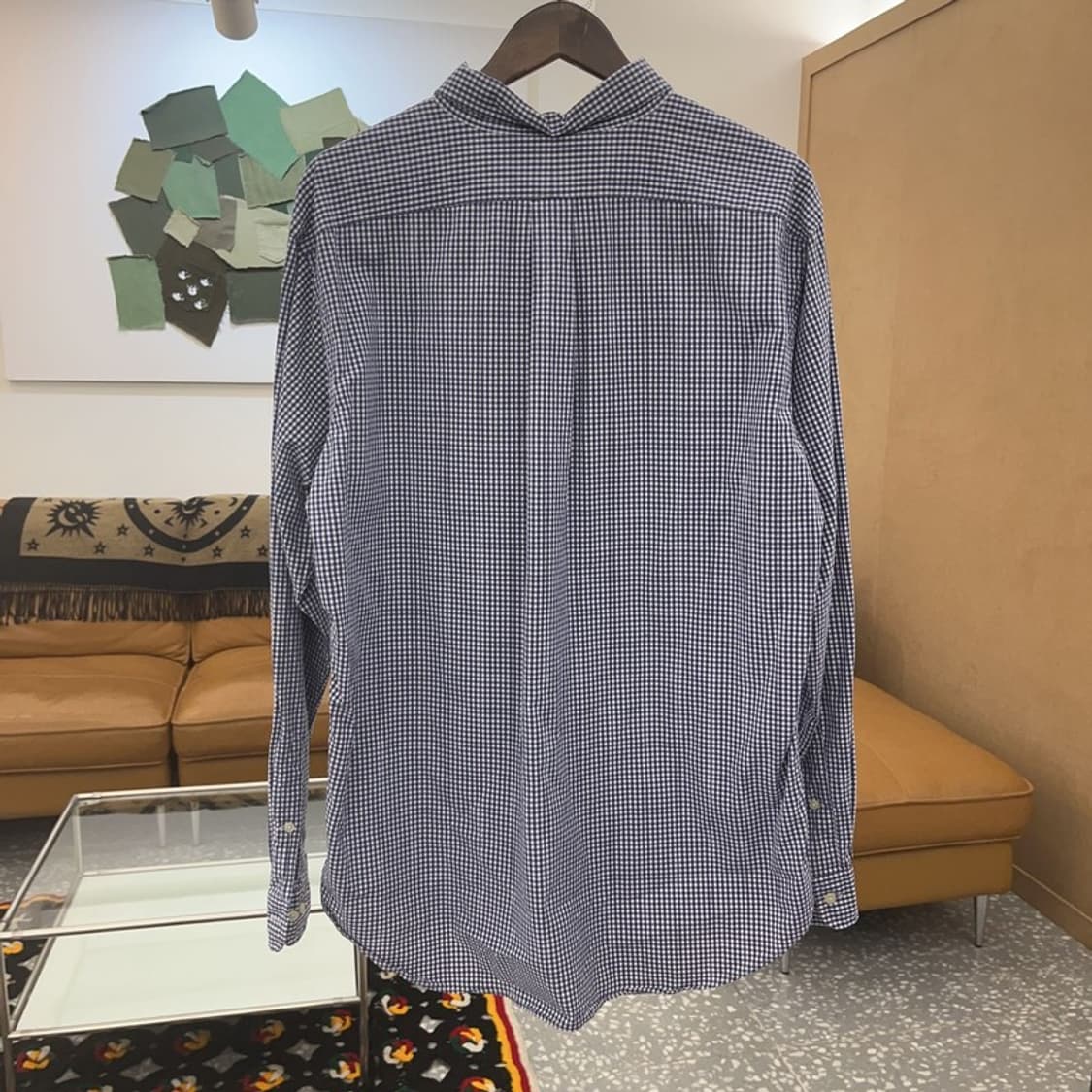 폴로 랄프로렌 모던 캐주얼 깅엄 체크 셔츠 XL C07130 상품이미지4