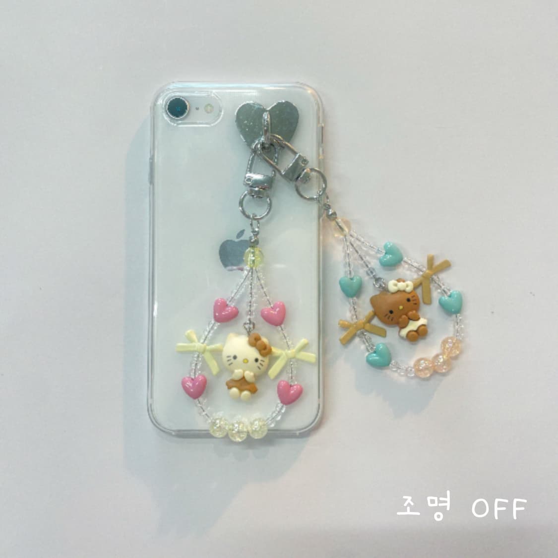 흑백 & 태닝 키티 키링 상품이미지7
