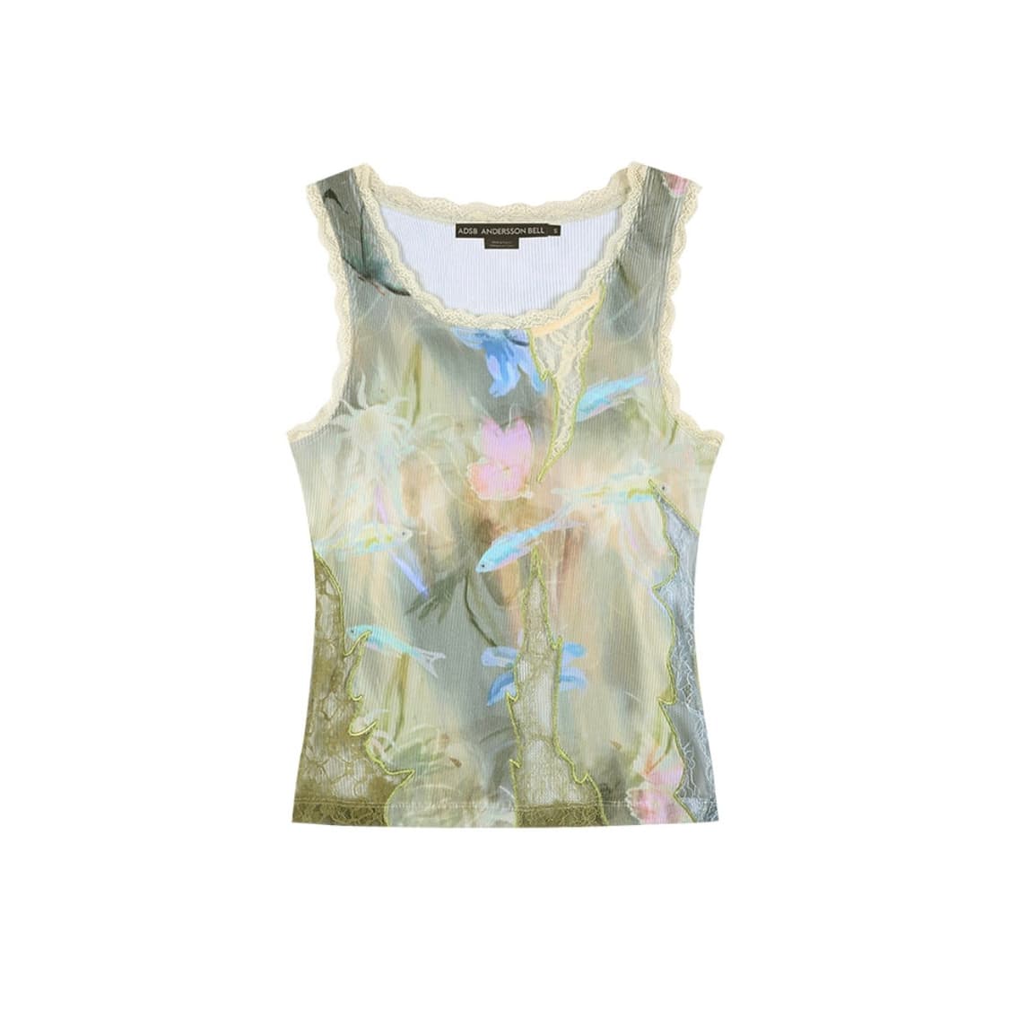 앤더슨벨 FISH & BUTTERFLY LACE EMBROIDERED T 상품이미지2
