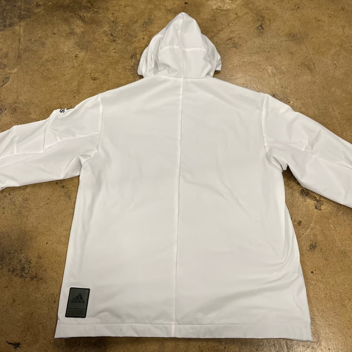 [정품/L] 아디다스 화이트 후드 바람막이 자켓 b14 상품이미지4