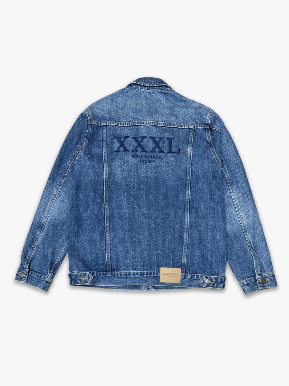 발렌시아가 데님 청자켓 3XL 상품이미지2