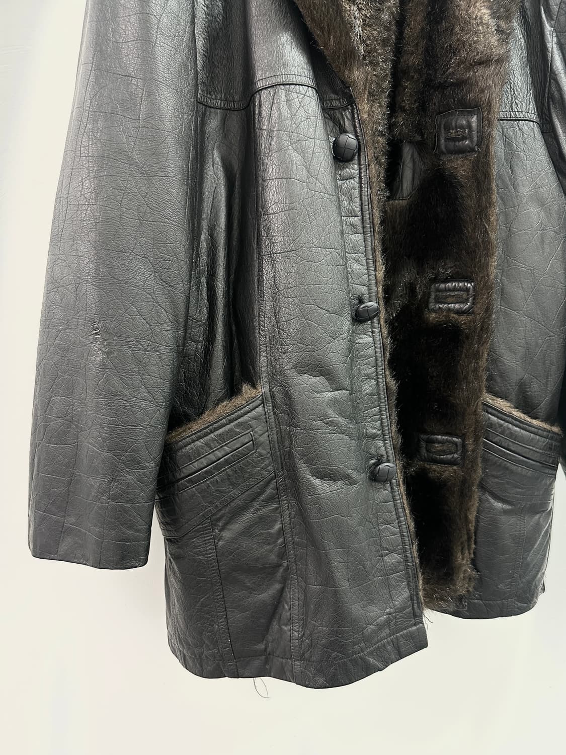 Crocodile lambskin fur coat  상품이미지7