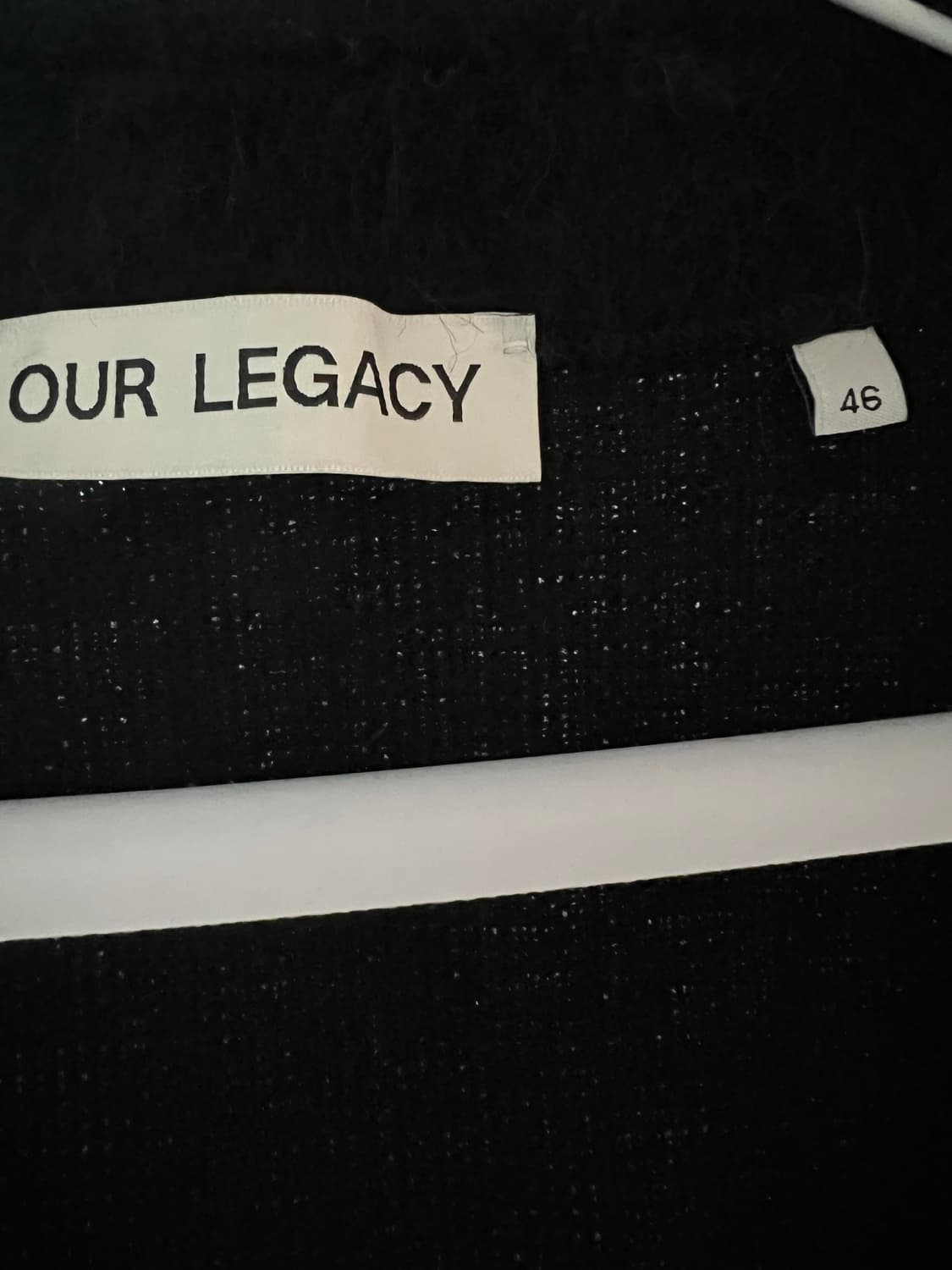 아워레가시 가디건 모헤어 블랙 46 상품이미지5