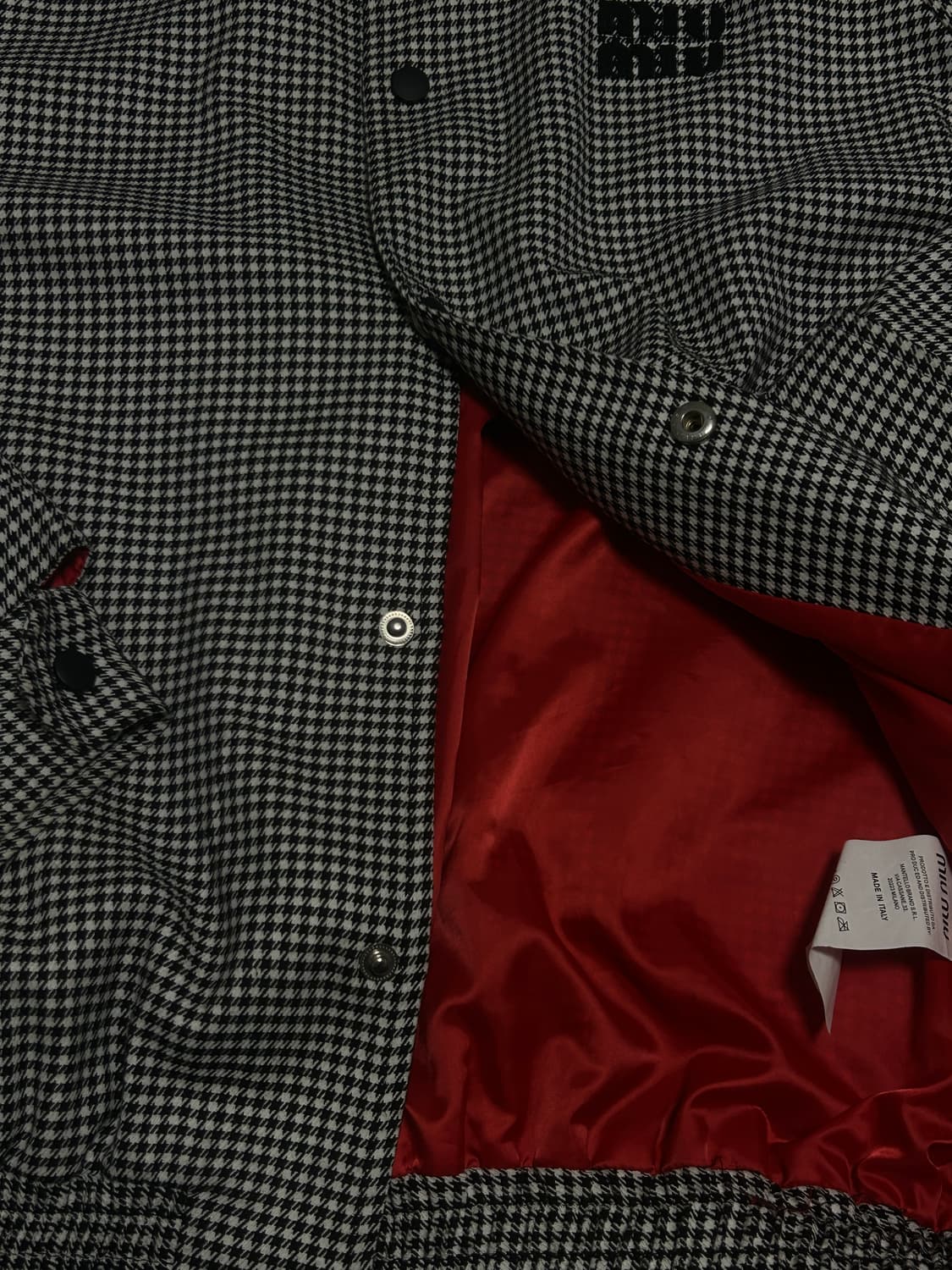 미우 하운드투스 체크 코치자켓 상품이미지3