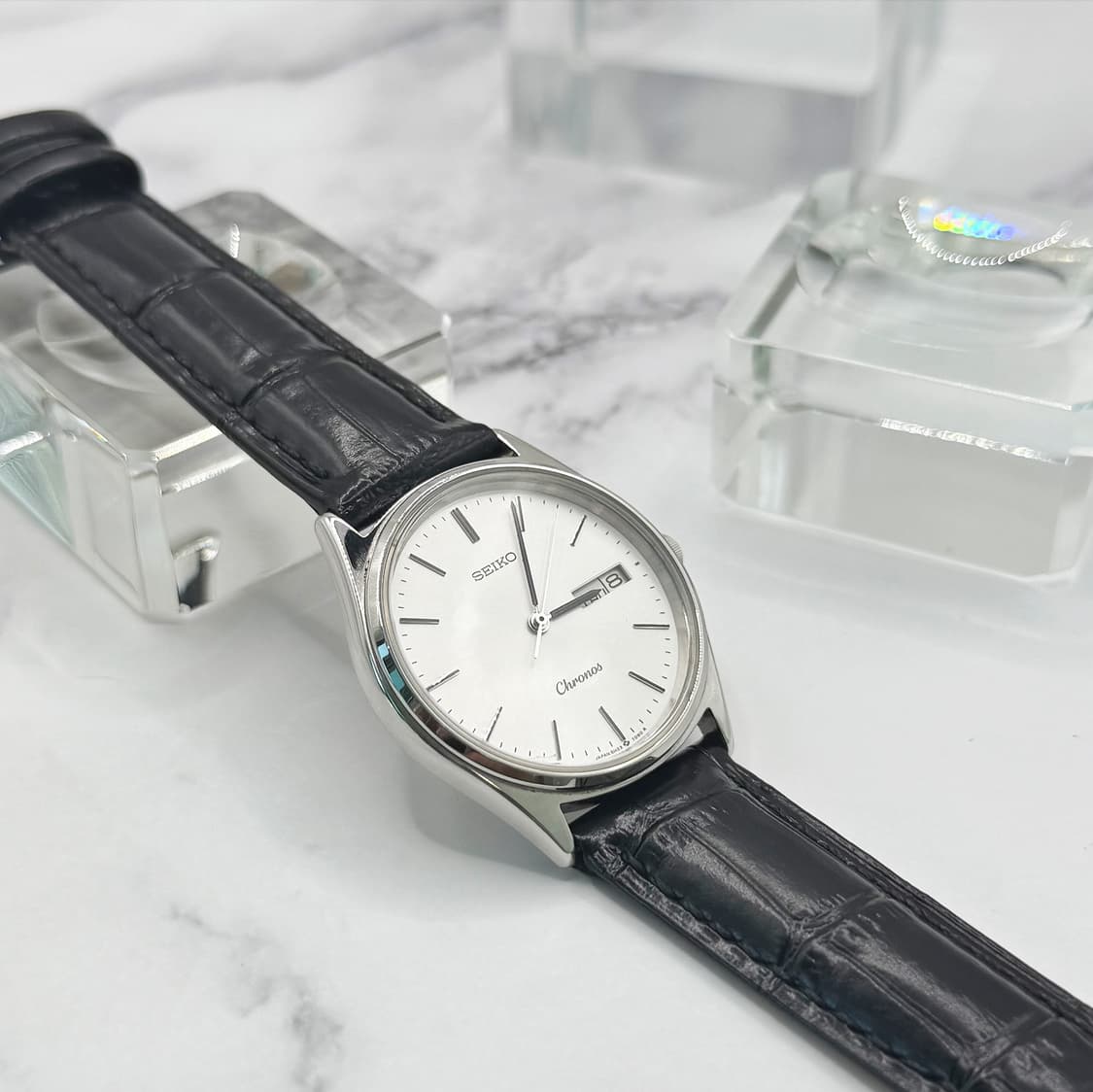 80s90s 빈티지 세이코 크로노스 데이데이트 워치 상품이미지3