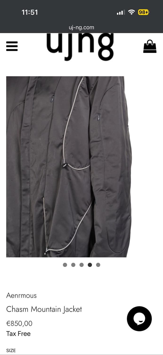 새상품 aenrmous chasm mountain jacket 상품이미지1