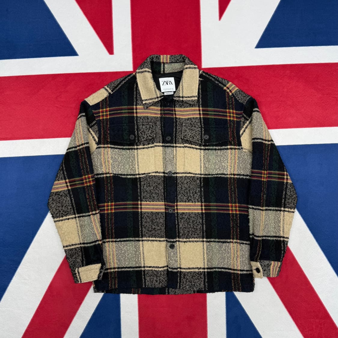 자라 플란넬 셔츠 M 실측 L -XL  상품이미지1