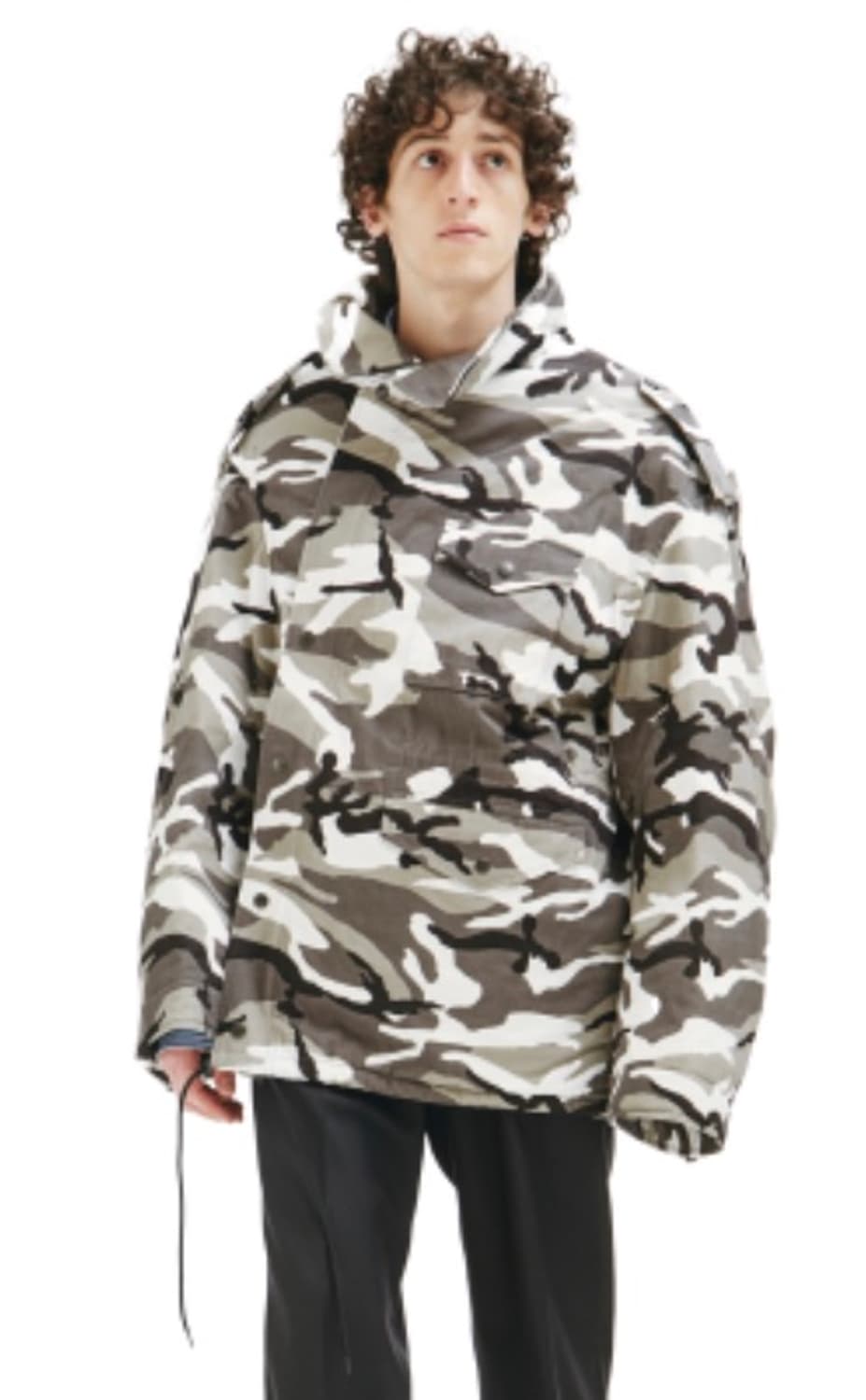 발렌시아가 스노우 카모 오프숄더 자켓 상품이미지3