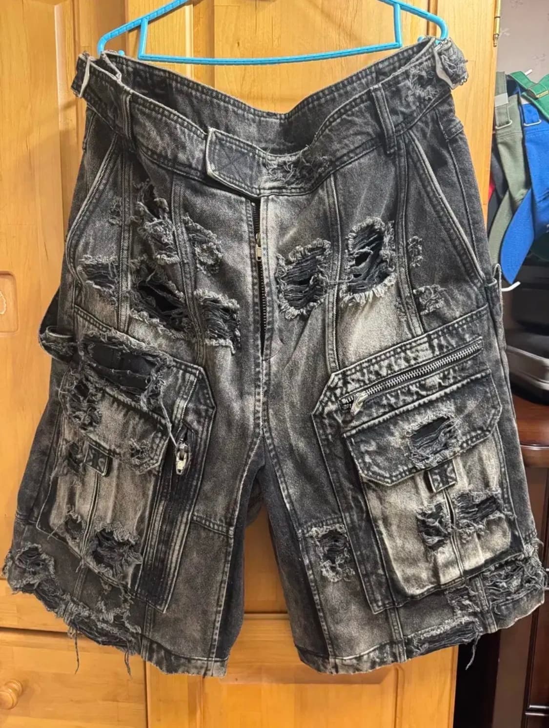 준지 2023 F/W 디스트로이 스커트 (팬츠 리폼) 상품이미지1