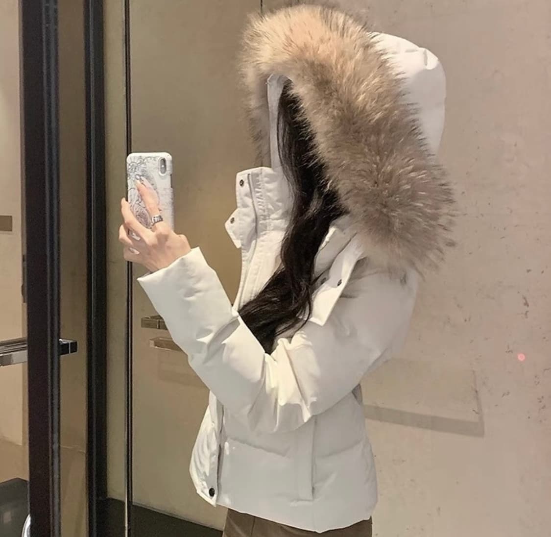 예쁜 화이트 숏패딩 상품이미지3