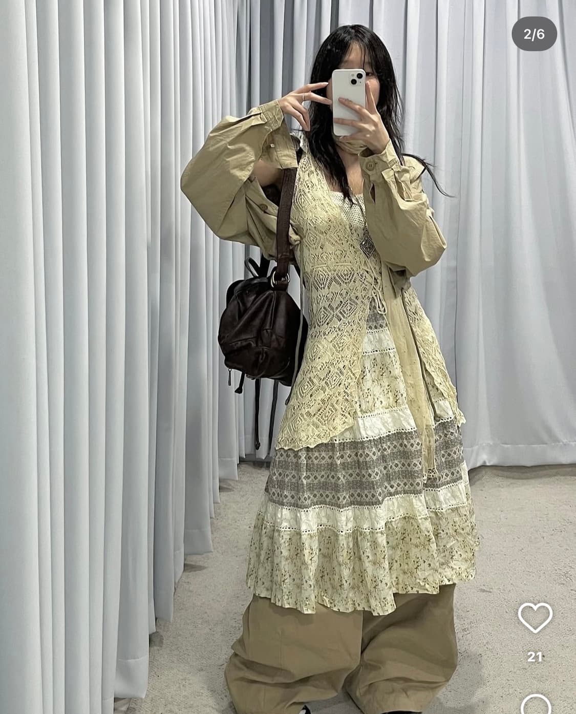 선가든파티 미라이클립 큐빈티지 코디셋 상품이미지2