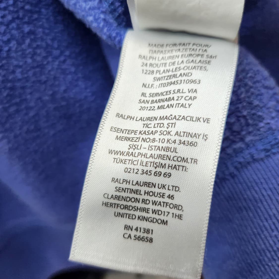 폴로랄프로렌 빅로고 자수 후드집업 M 상품이미지7