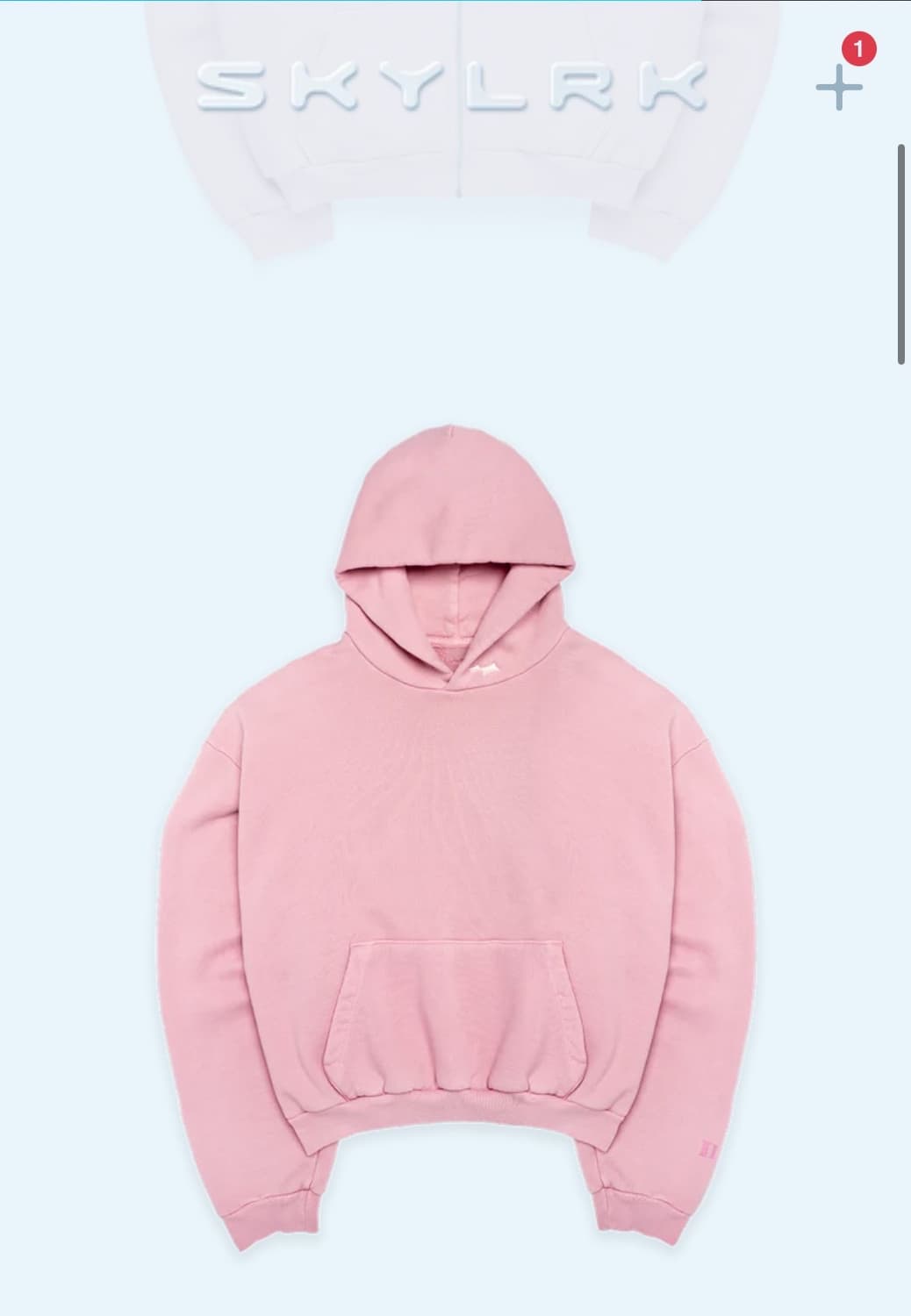 SKYLRK 후디 s cloudy pink 상품이미지1