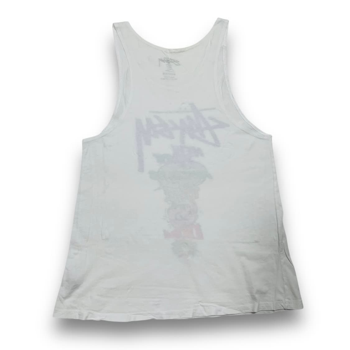 스투시 카툰 월드투어 레어 빈티지 화이트 슬리브리스 상품이미지3