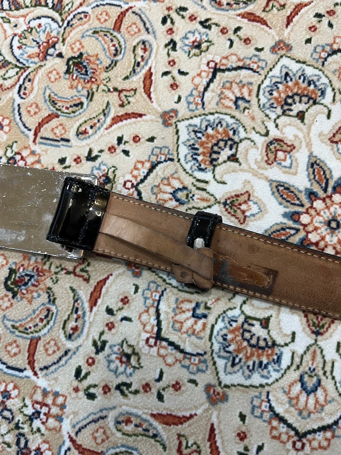 돌체엔가바나 우먼즈 페이턴트 레더 벨트 상품이미지3